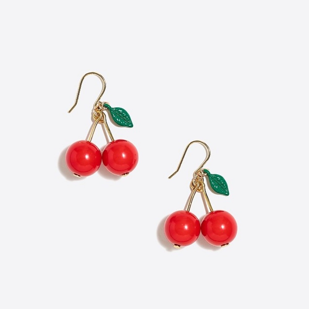 New Cherry bunch statement dangle earrings